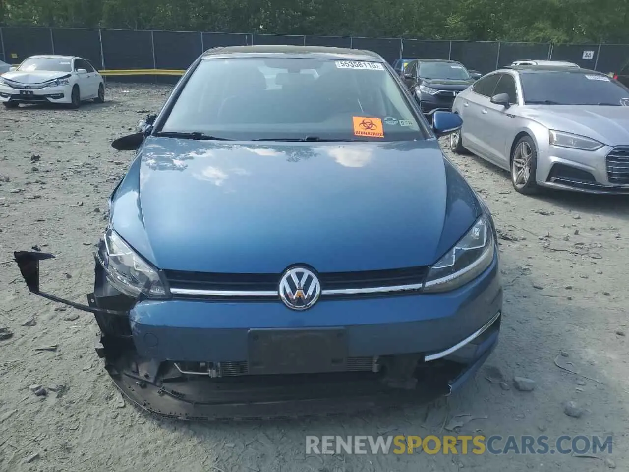 5 fotografías del automóvil dañado 3VWG57AU1LM009573 VOLKSWAGEN GOLF 2020
