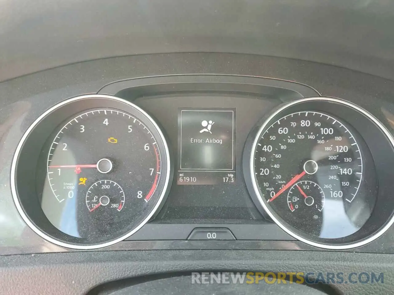 9 fotografías del automóvil dañado 3VWG57AUXLM010320 VOLKSWAGEN GOLF 2020