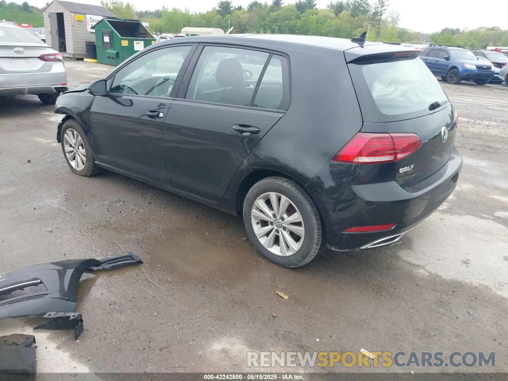 3 fotografías del automóvil dañado 3VWW57AU2LM009352 VOLKSWAGEN GOLF 2020