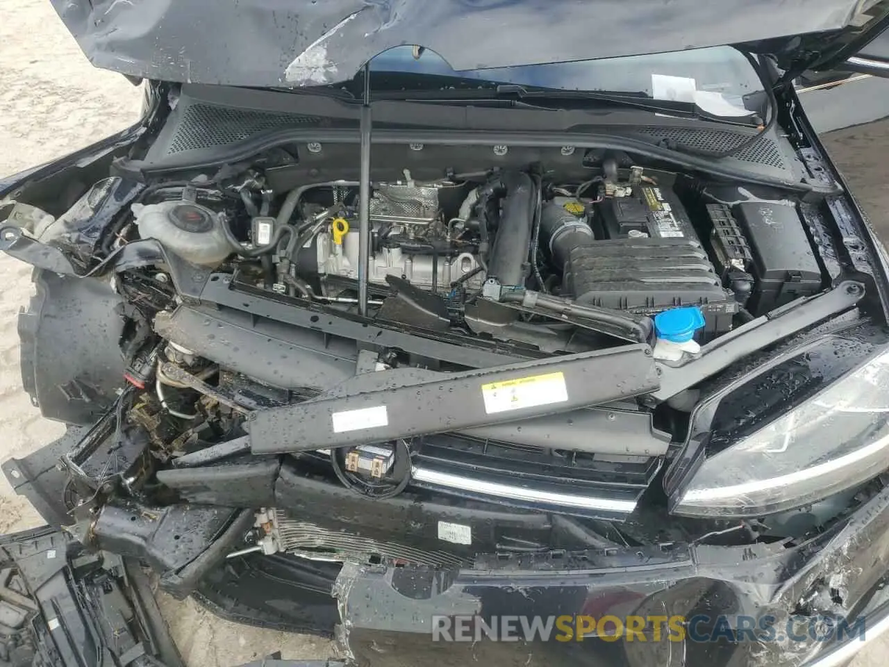 13 fotografías del automóvil dañado 3VWG57AU2MM007509 VOLKSWAGEN GOLF 2021