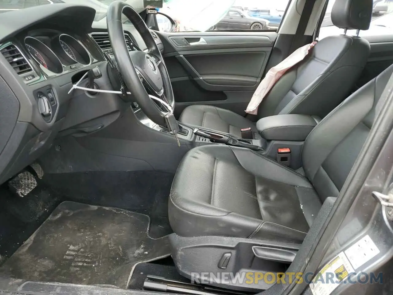 7 fotografías del automóvil dañado 3VWG57AU6MM006606 VOLKSWAGEN GOLF 2021