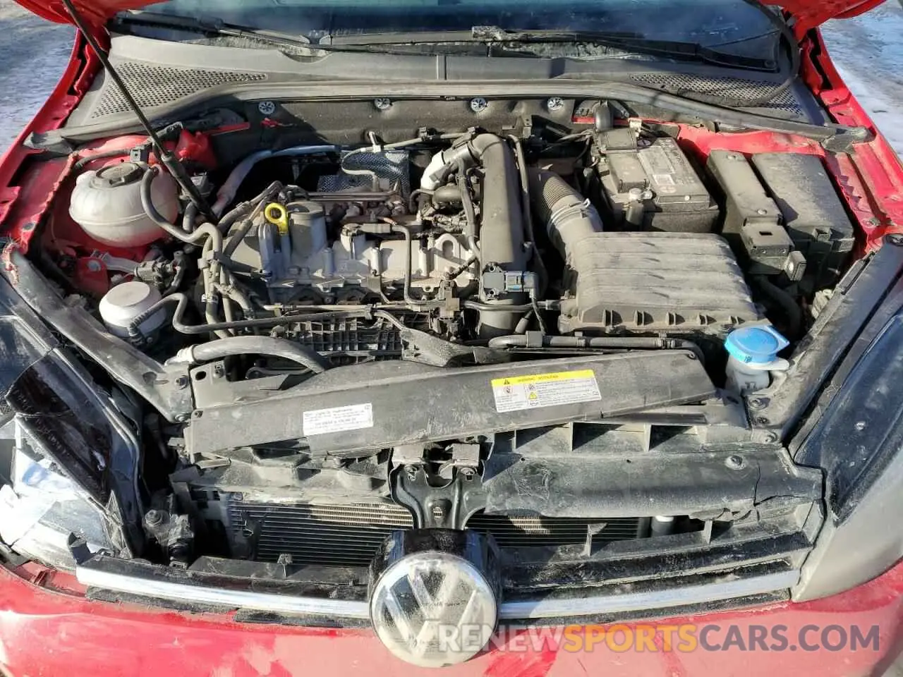 11 fotografías del automóvil dañado 3VWG57AU7MM012771 VOLKSWAGEN GOLF 2021