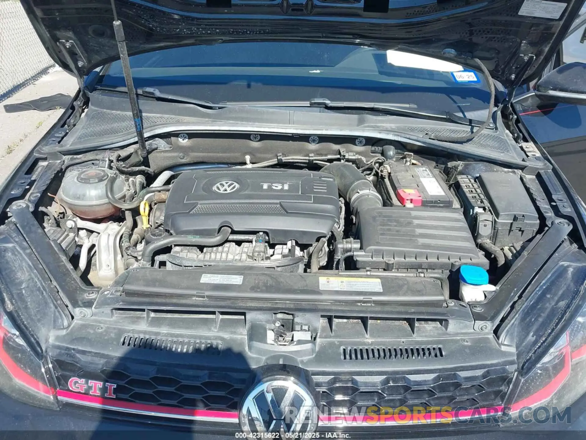 10 fotografías del automóvil dañado 3VW6T7AU1LM016606 VOLKSWAGEN GOLF GTI 2020