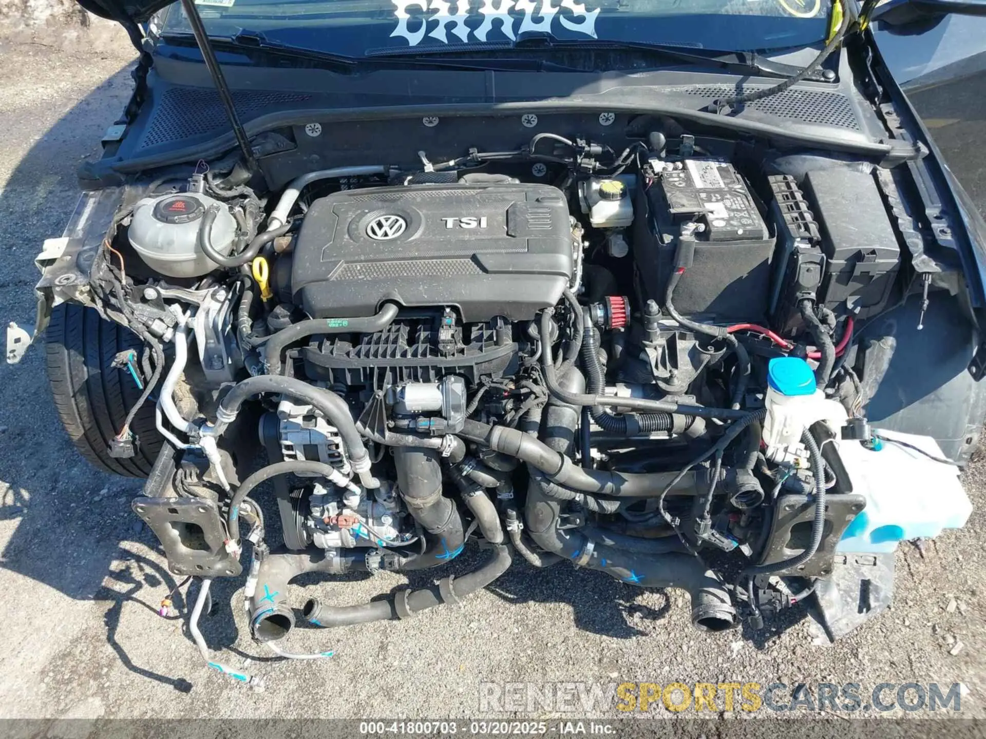 10 fotografías del automóvil dañado 3VW6T7AU1MM008104 VOLKSWAGEN GOLF GTI 2021