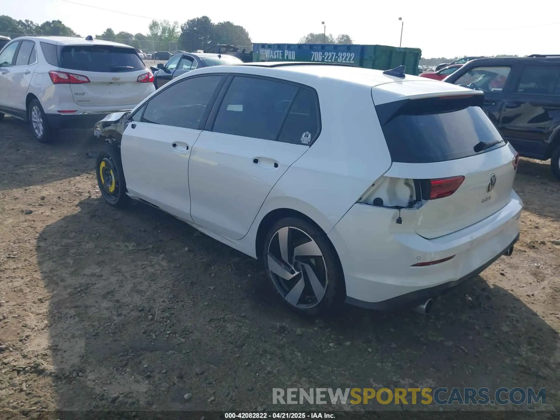 3 fotografías del automóvil dañado WVW387CD0NW220577 VOLKSWAGEN GOLF GTI 2022