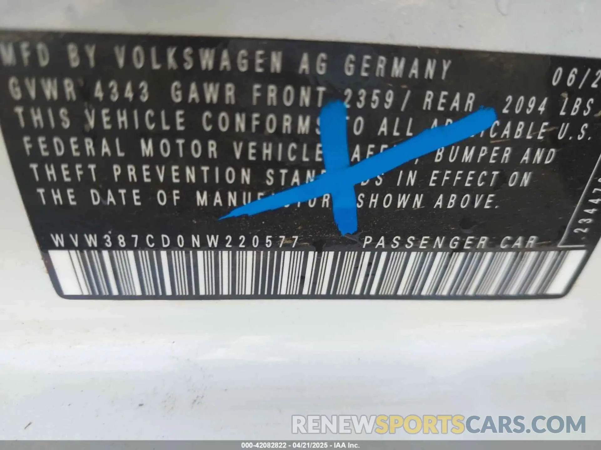 9 fotografías del automóvil dañado WVW387CD0NW220577 VOLKSWAGEN GOLF GTI 2022