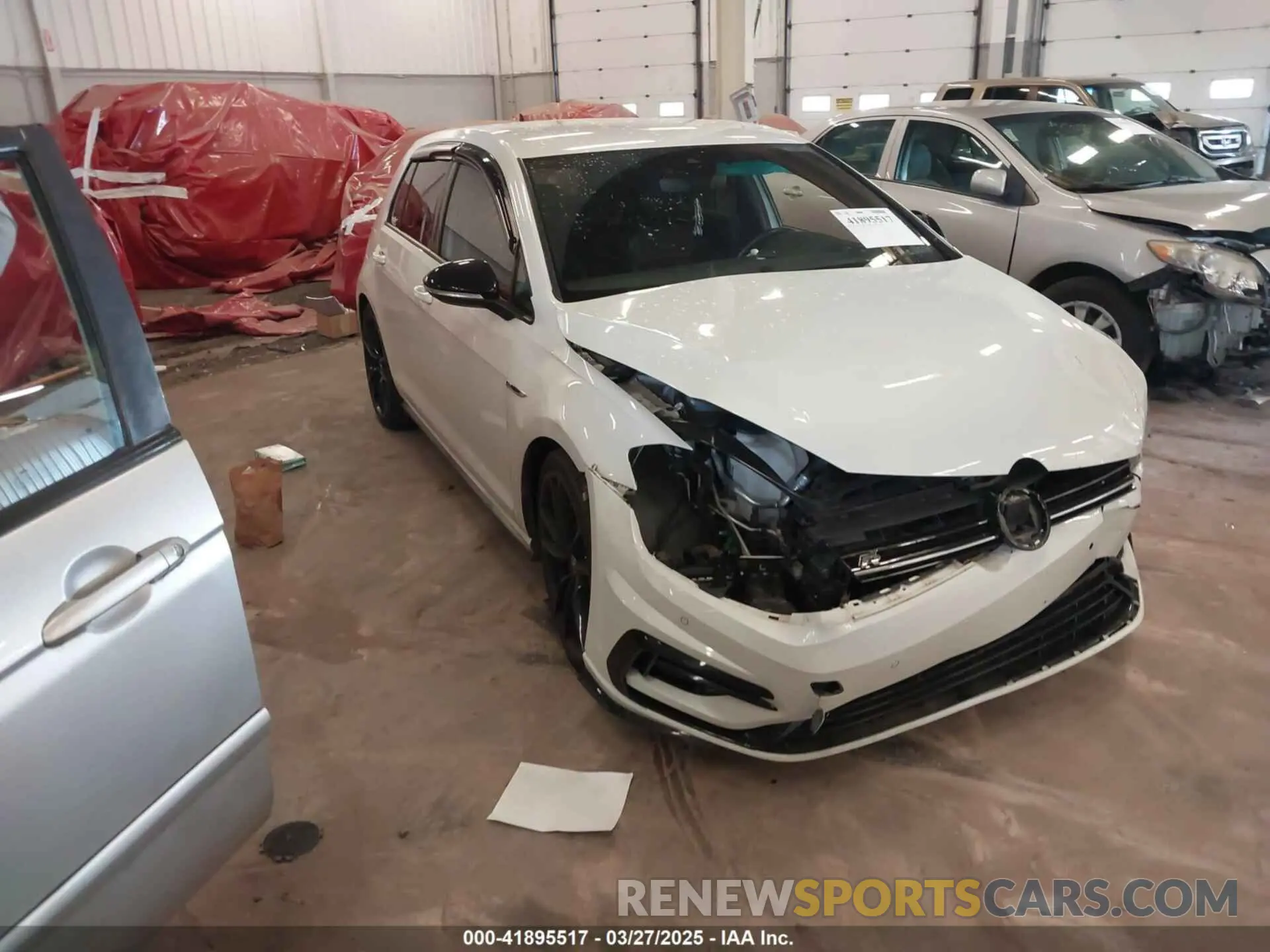 1 fotografías del automóvil dañado WVWVA7AU4KW219878 VOLKSWAGEN GOLF R 2019