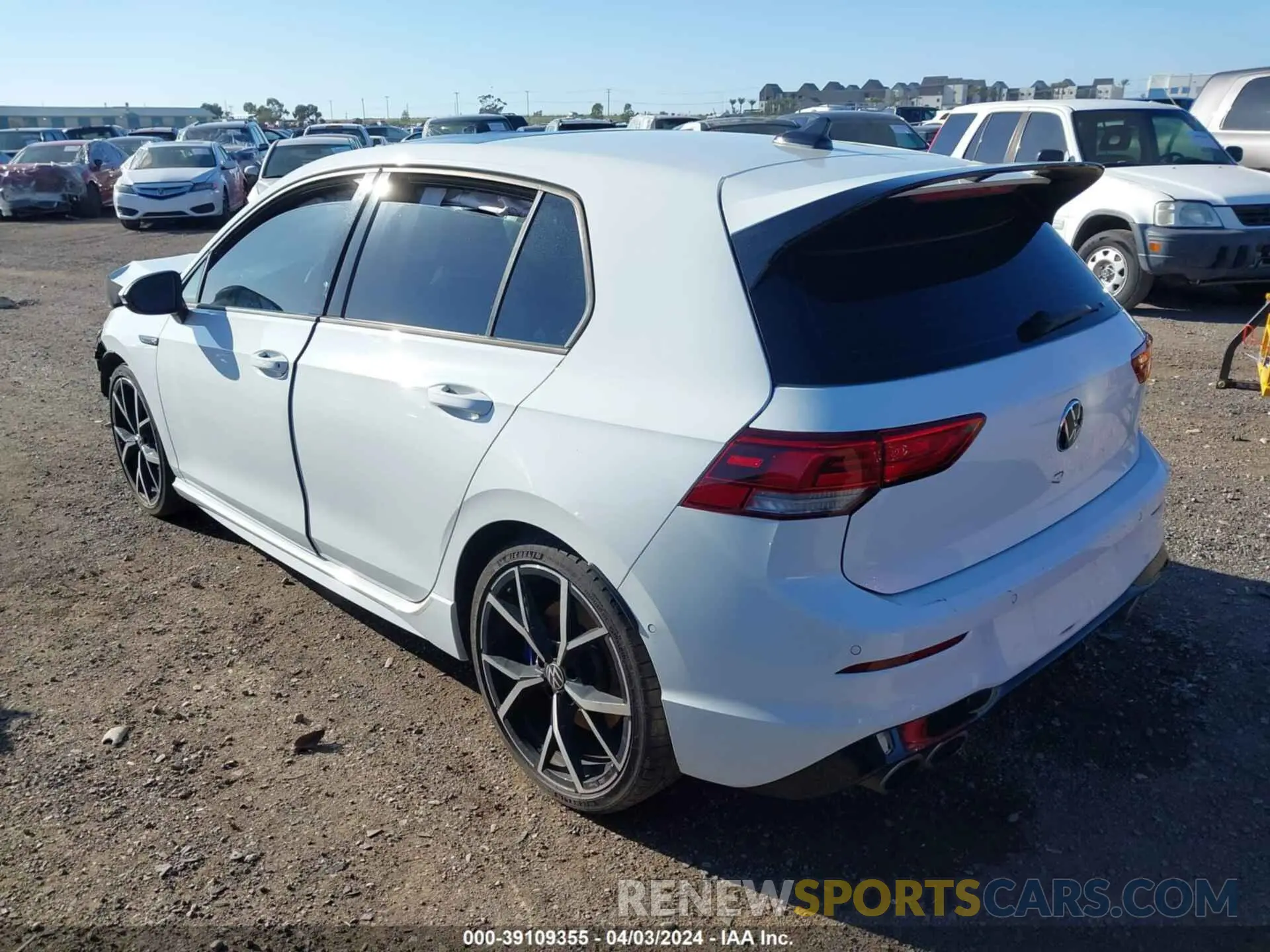 3 fotografías del automóvil dañado WVWFB7CD6NW137024 VOLKSWAGEN GOLF R 2022