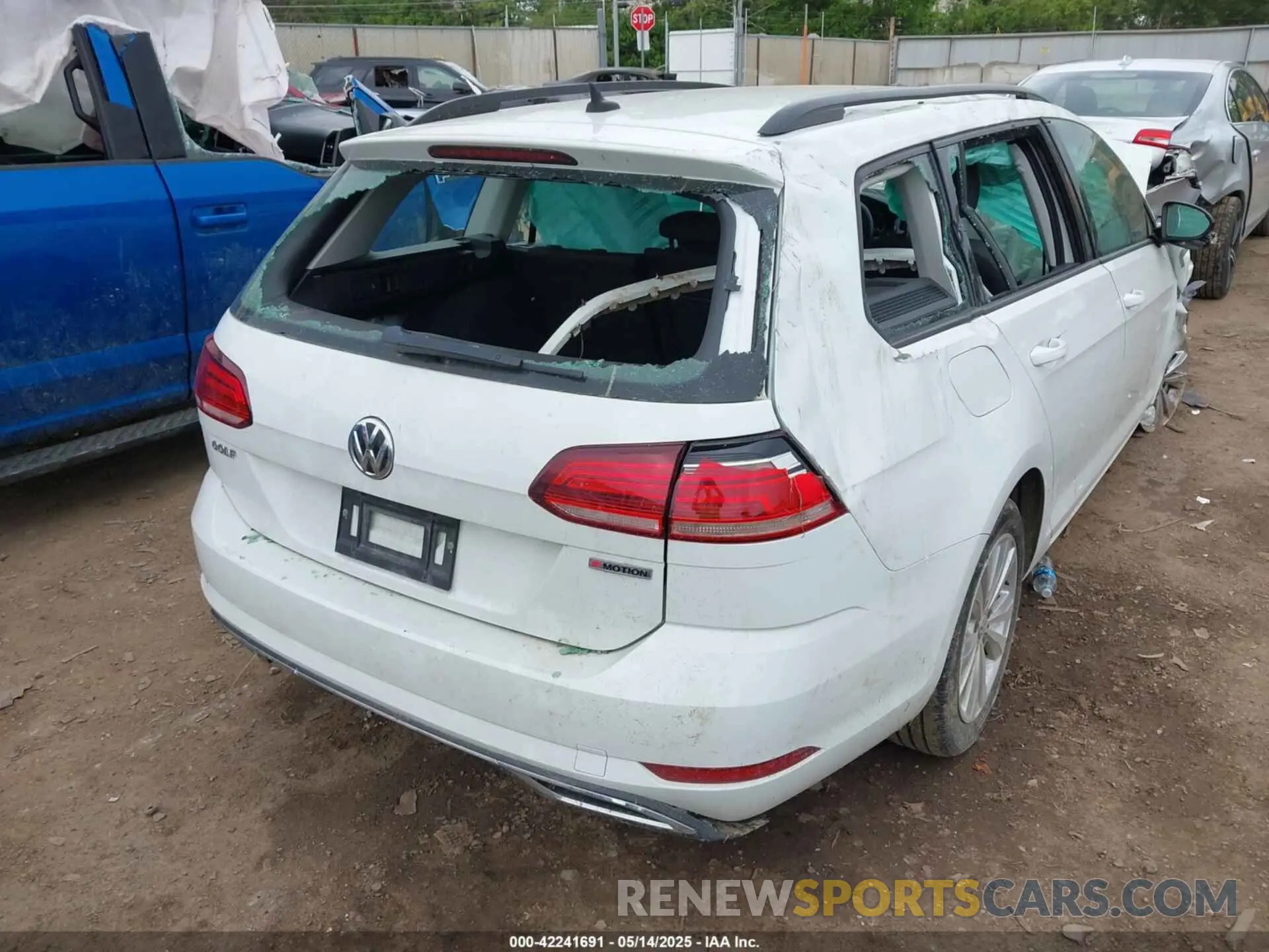 6 fotografías del automóvil dañado 3VW117AUXKM508467 VOLKSWAGEN GOLF SPORTWAGEN 2019