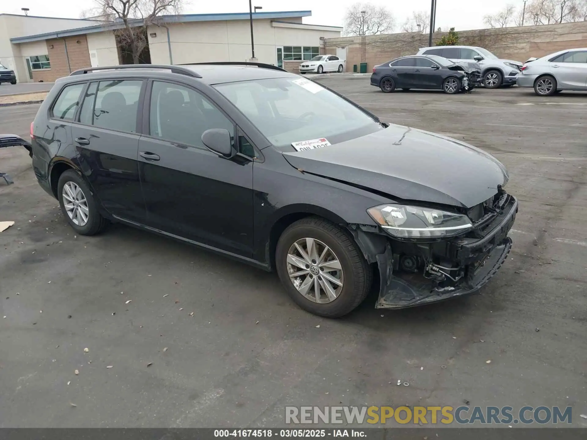1 fotografías del automóvil dañado 3VWY57AU2KM516226 VOLKSWAGEN GOLF SPORTWAGEN 2019