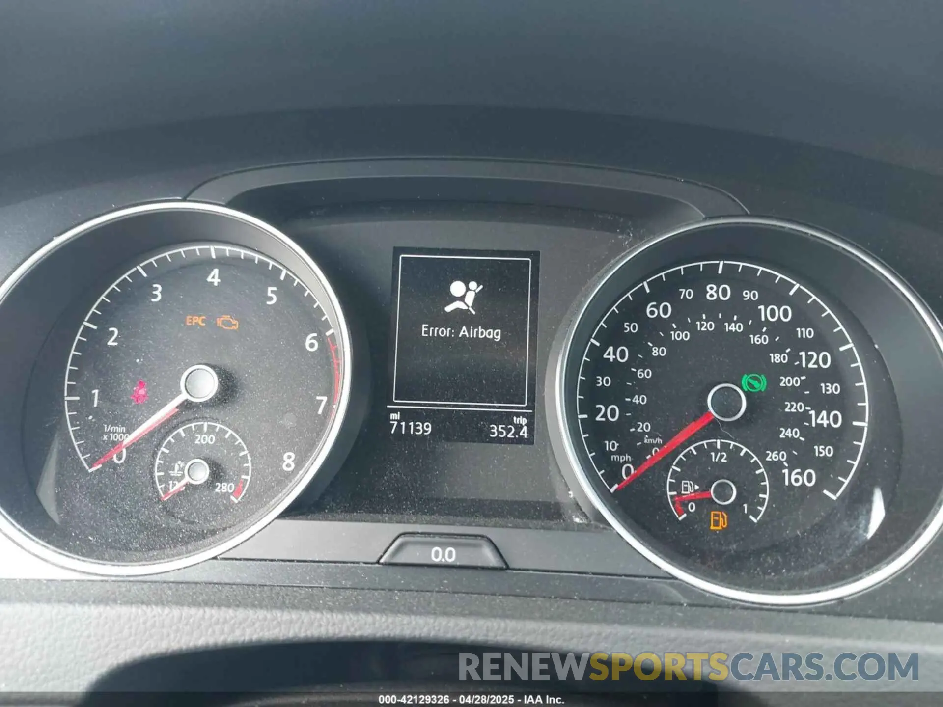 7 fotografías del automóvil dañado 3VWY57AU9KM510861 VOLKSWAGEN GOLF SPORTWAGEN 2019