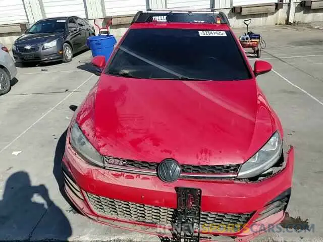 11 fotografías del automóvil dañado 3VW6T7AU0KM019091 VOLKSWAGEN GTI 2019