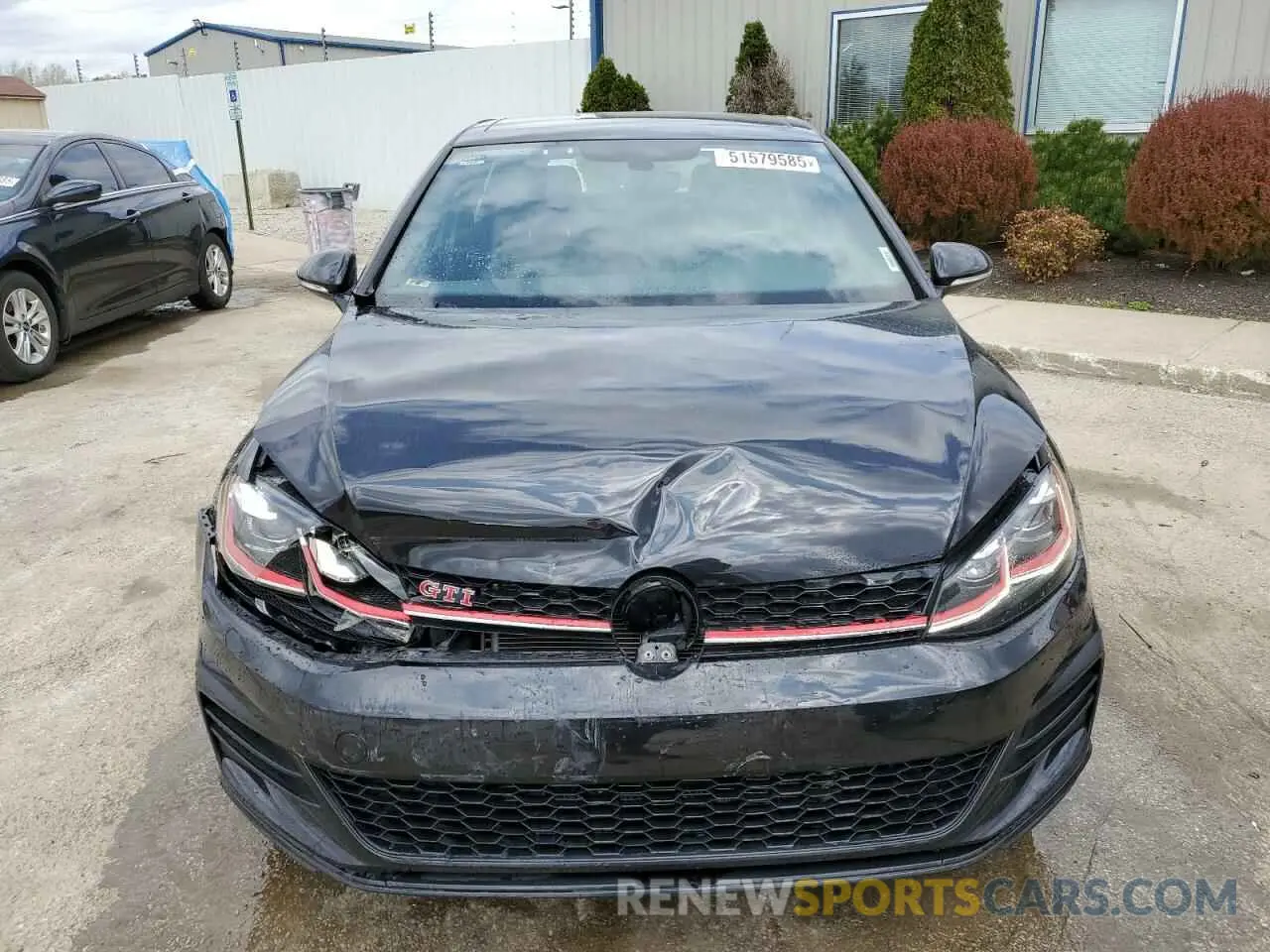 5 fotografías del automóvil dañado 3VW6T7AU6KM027387 VOLKSWAGEN GTI 2019