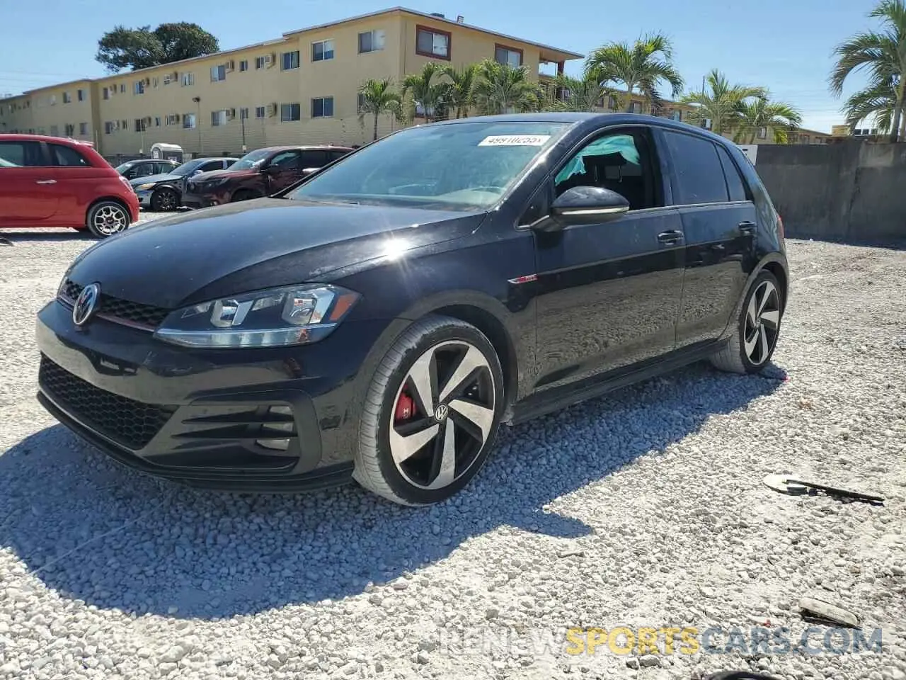 1 fotografías del automóvil dañado 3VW6T7AUXLM012411 VOLKSWAGEN GTI 2020