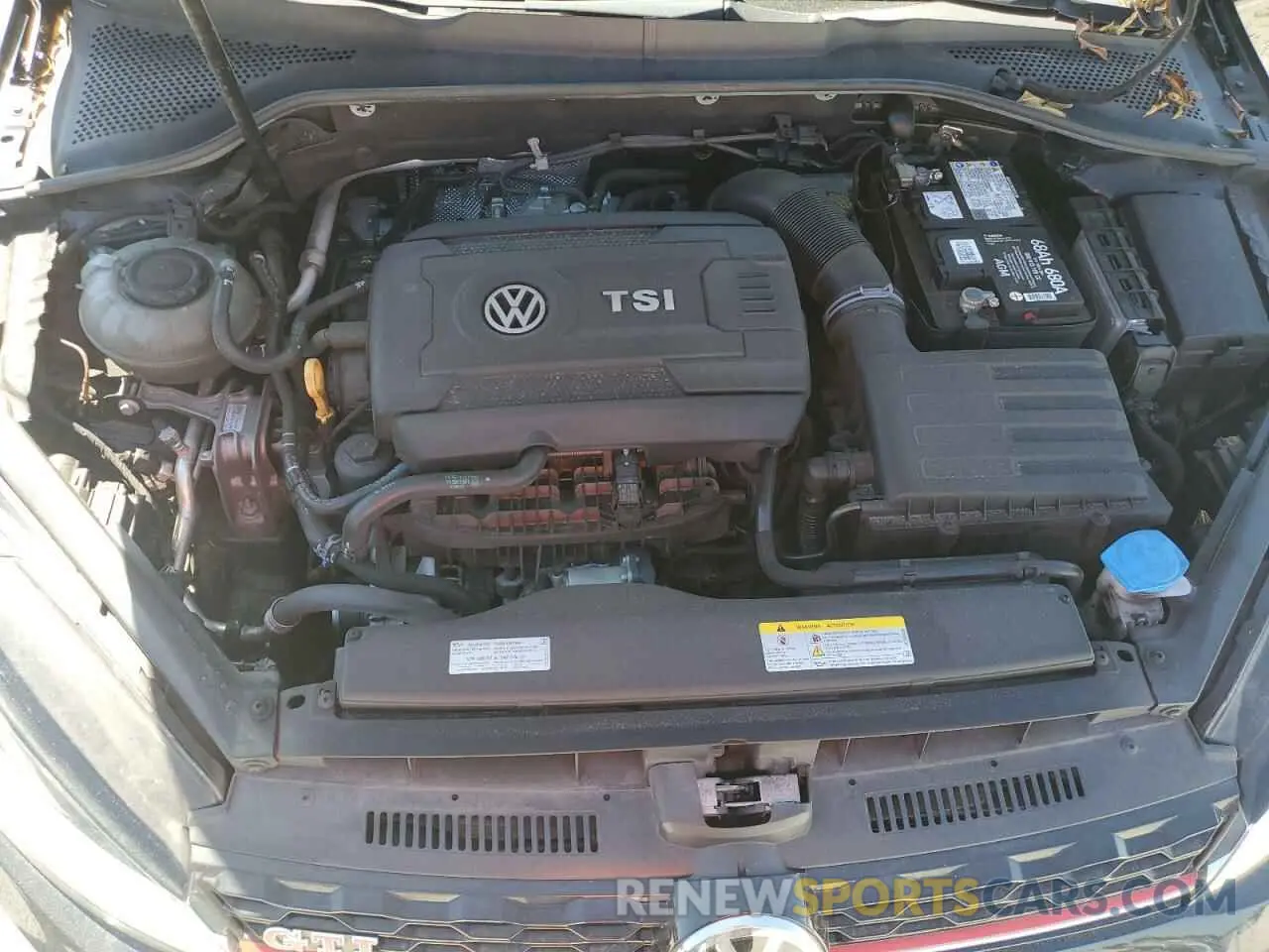 11 fotografías del automóvil dañado 3VW6T7AUXLM012411 VOLKSWAGEN GTI 2020