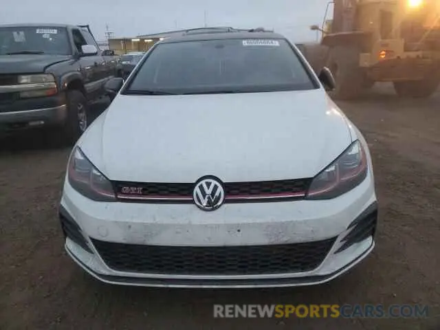 5 fotografías del automóvil dañado 3VW6T7AU7MM000167 VOLKSWAGEN GTI 2021
