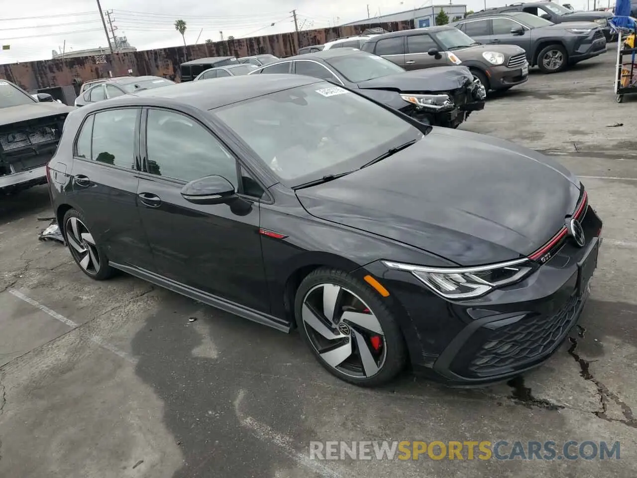 4 fotografías del automóvil dañado WVWH87CD6NW162223 VOLKSWAGEN GTI 2022