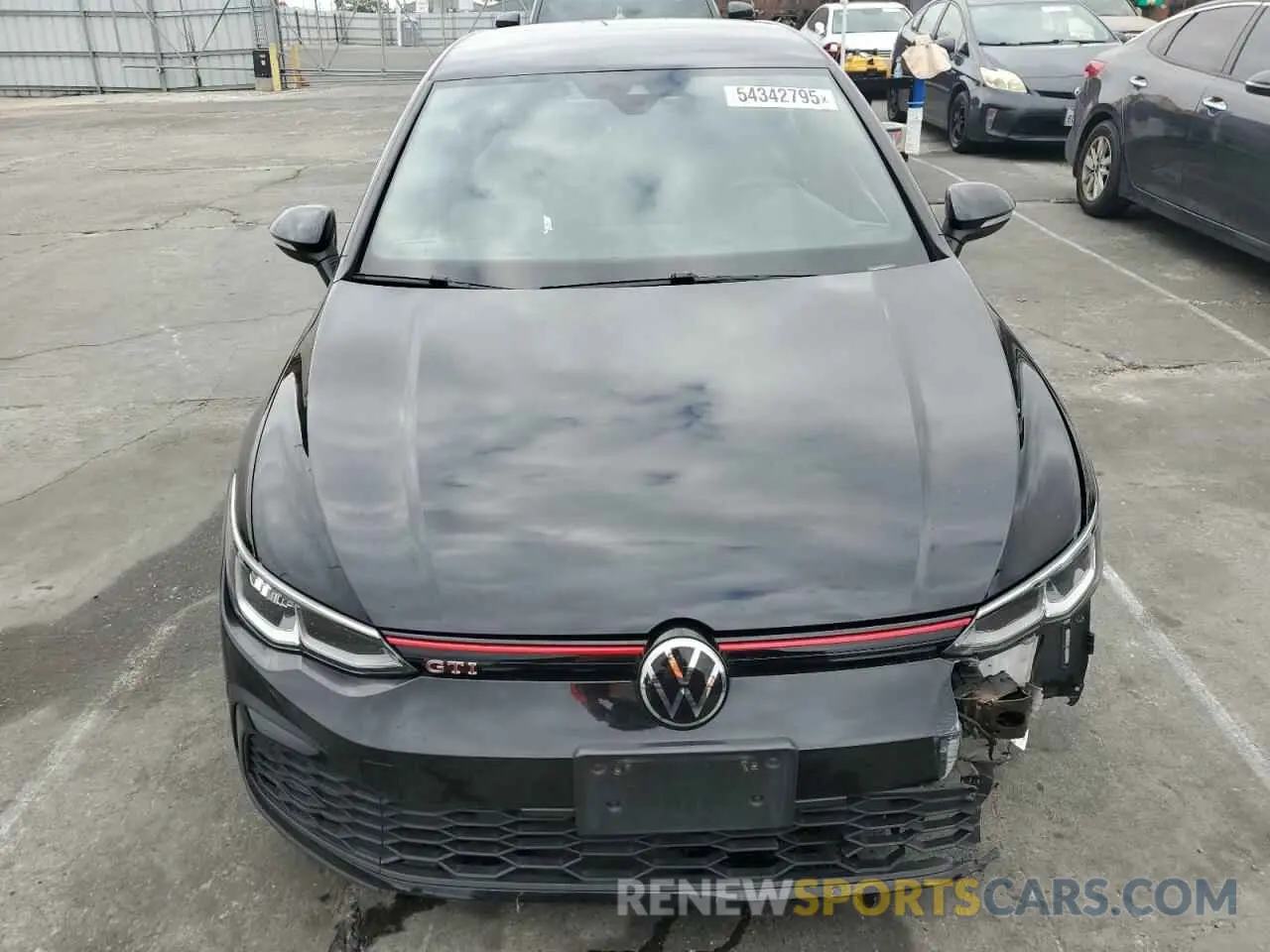 5 fotografías del automóvil dañado WVWH87CD6NW162223 VOLKSWAGEN GTI 2022
