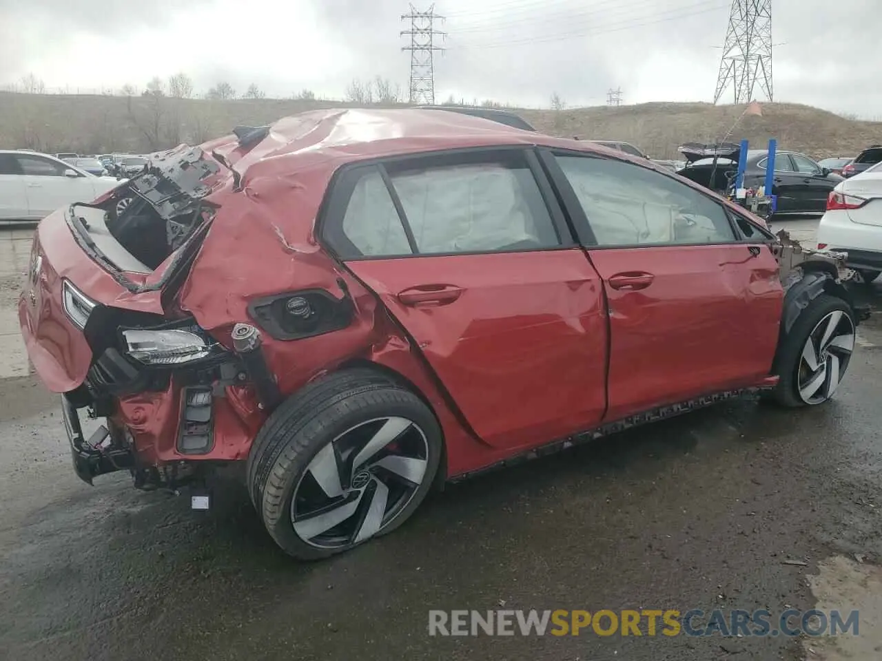 3 fotografías del automóvil dañado WVWGA7CD3RW155235 VOLKSWAGEN GTI 2024
