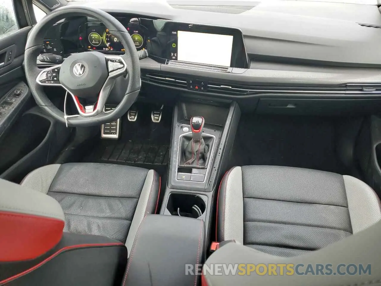 8 fotografías del automóvil dañado WVW487CD4NW199608 VOLKSWAGEN GTI SE 2022