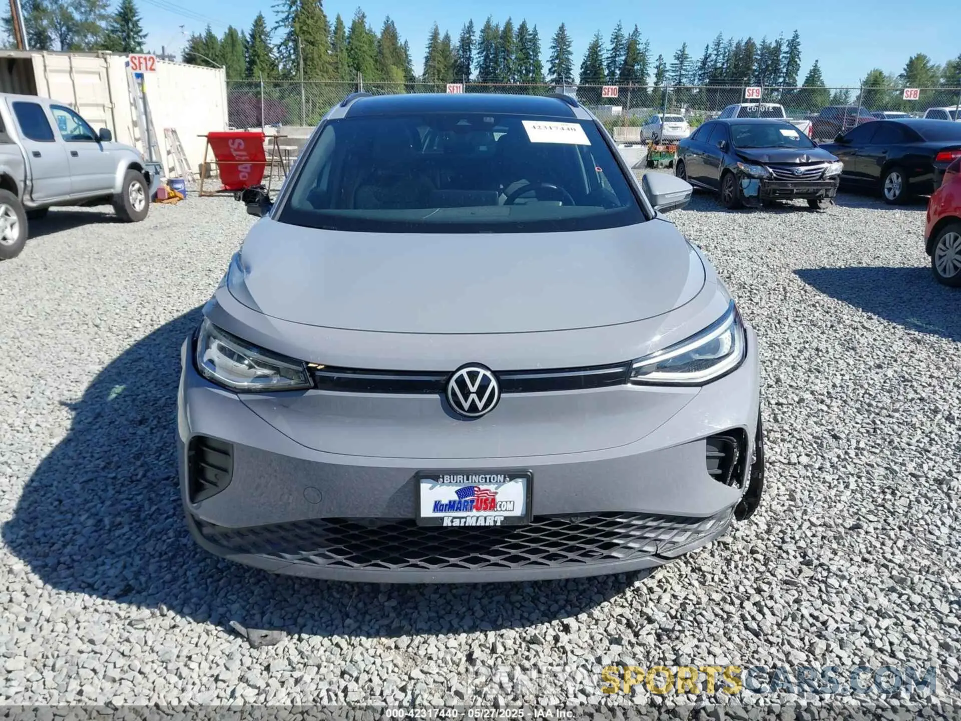 12 fotografías del automóvil dañado WVGTMPE20MP058882 VOLKSWAGEN ID.4 2021