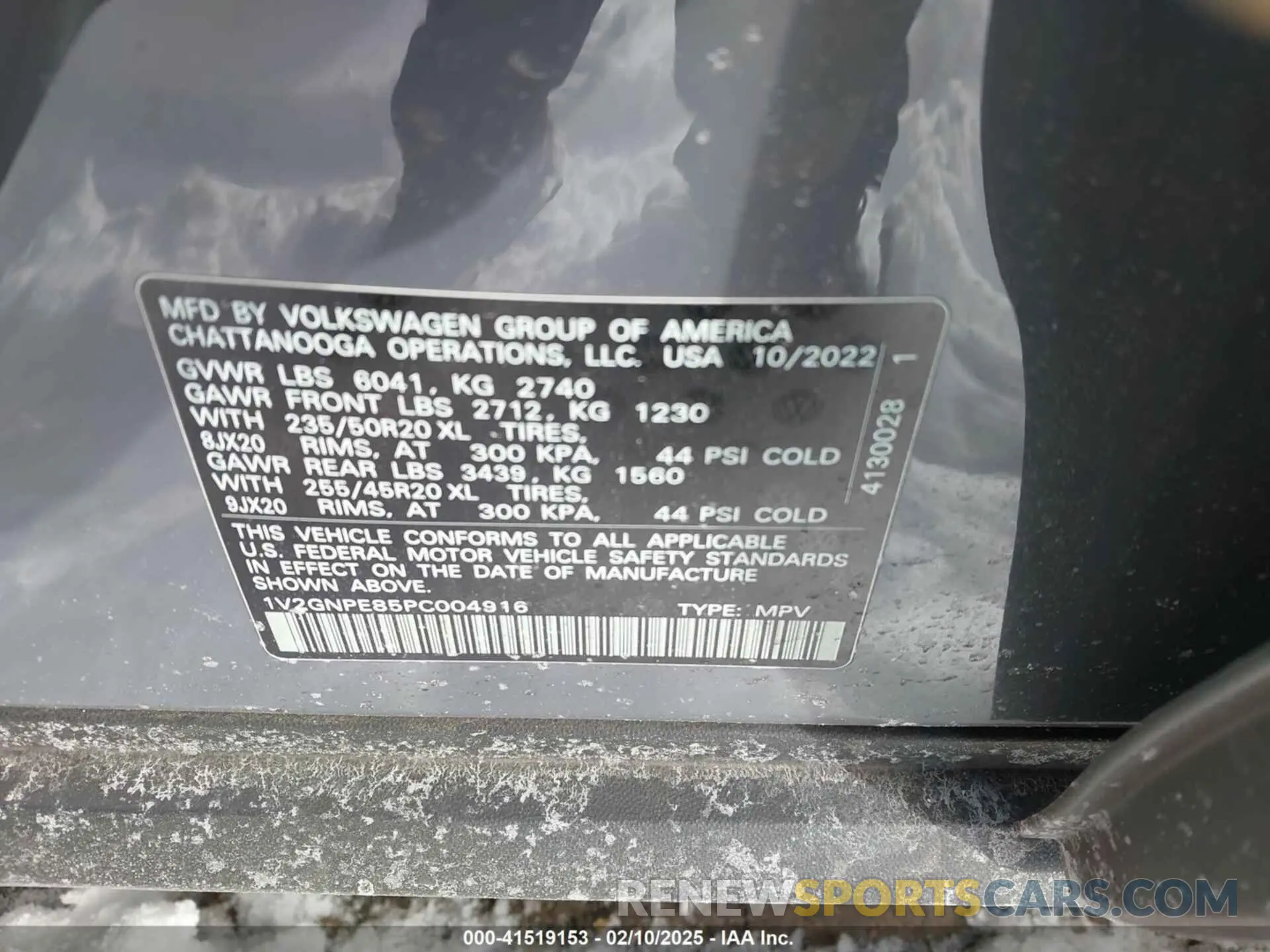 9 fotografías del automóvil dañado 1V2GNPE85PC004916 VOLKSWAGEN ID.4 2023