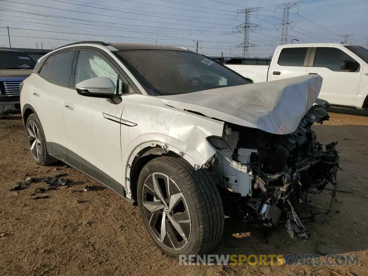 4 fotografías del automóvil dañado 1V2VMPE85PC022892 VOLKSWAGEN ID.4 PRO S 2023