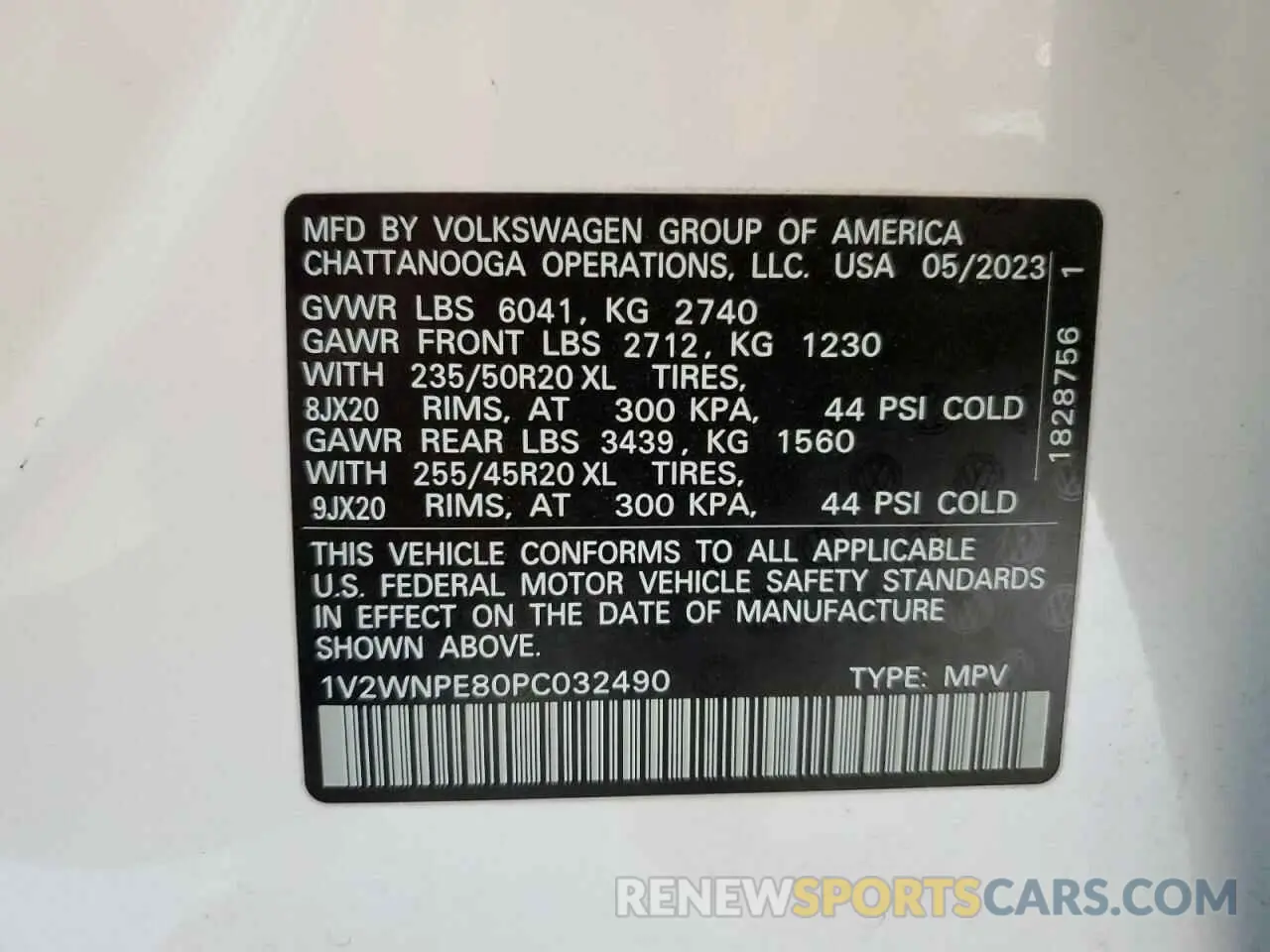 13 fotografías del automóvil dañado 1V2WNPE80PC032490 VOLKSWAGEN ID.4 PRO S 2023