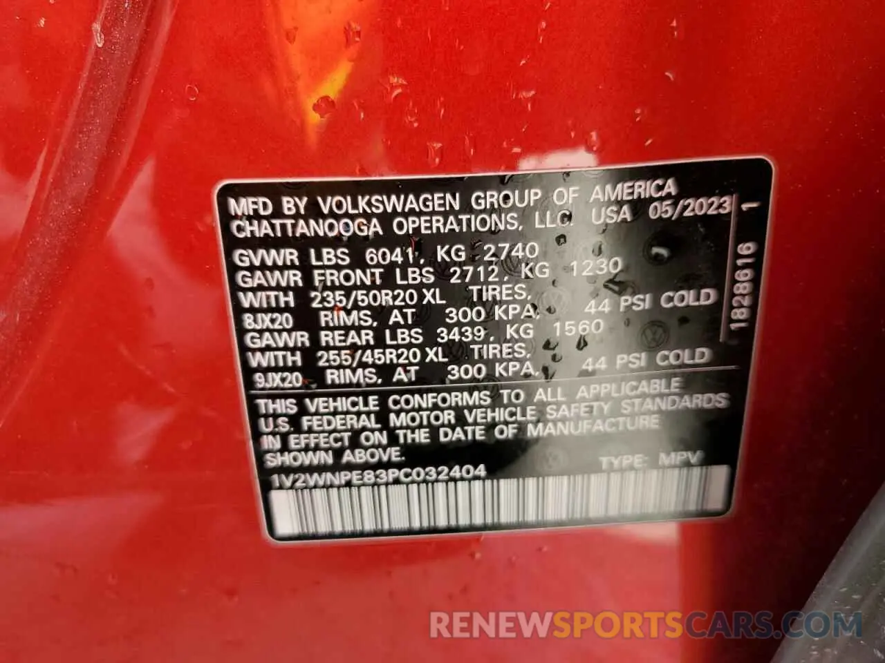 14 fotografías del automóvil dañado 1V2WNPE83PC032404 VOLKSWAGEN ID.4 PRO S 2023