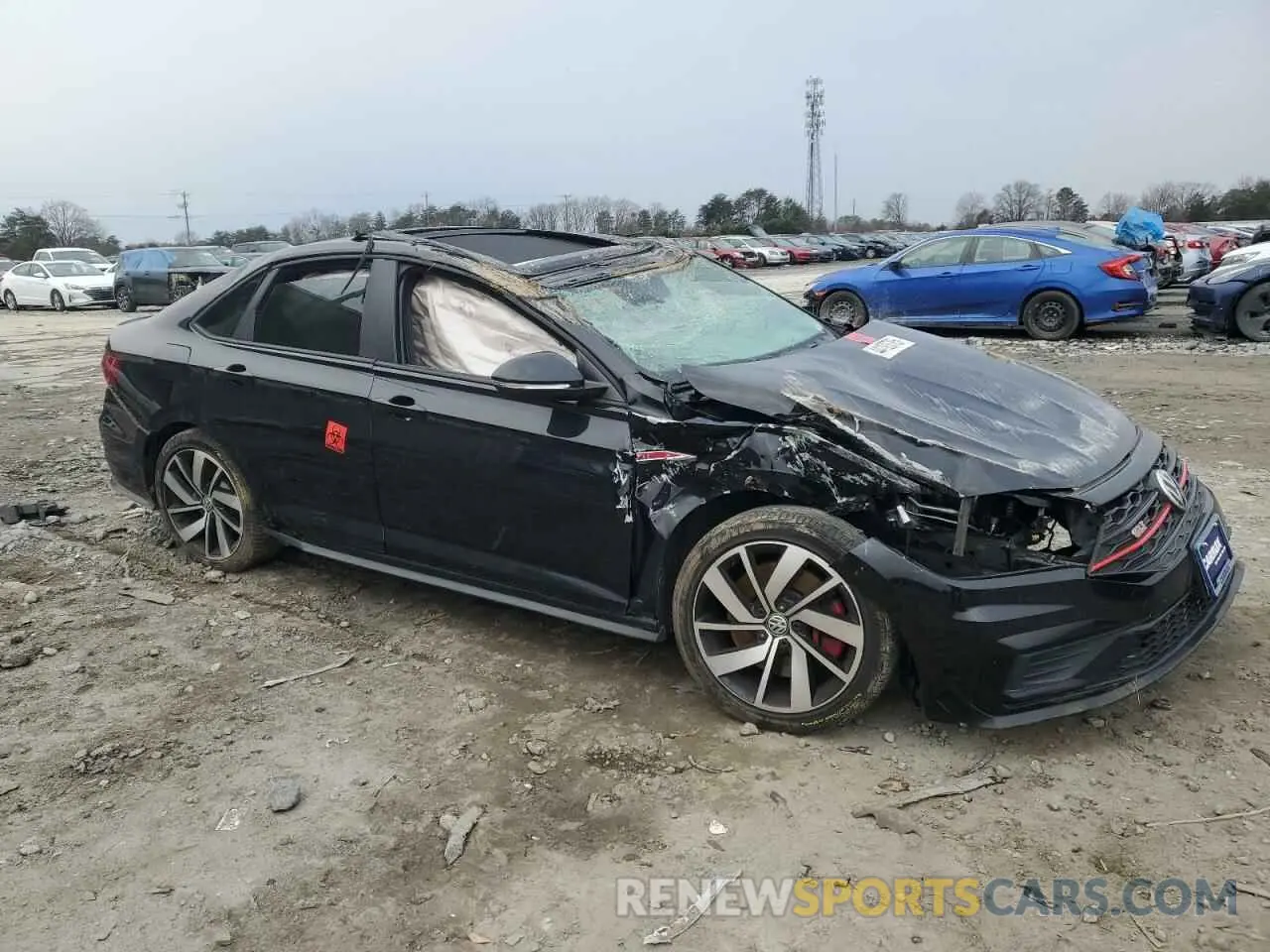 4 fotografías del automóvil dañado 3VW5T7BU8KM186020 VOLKSWAGEN JETTA 2019