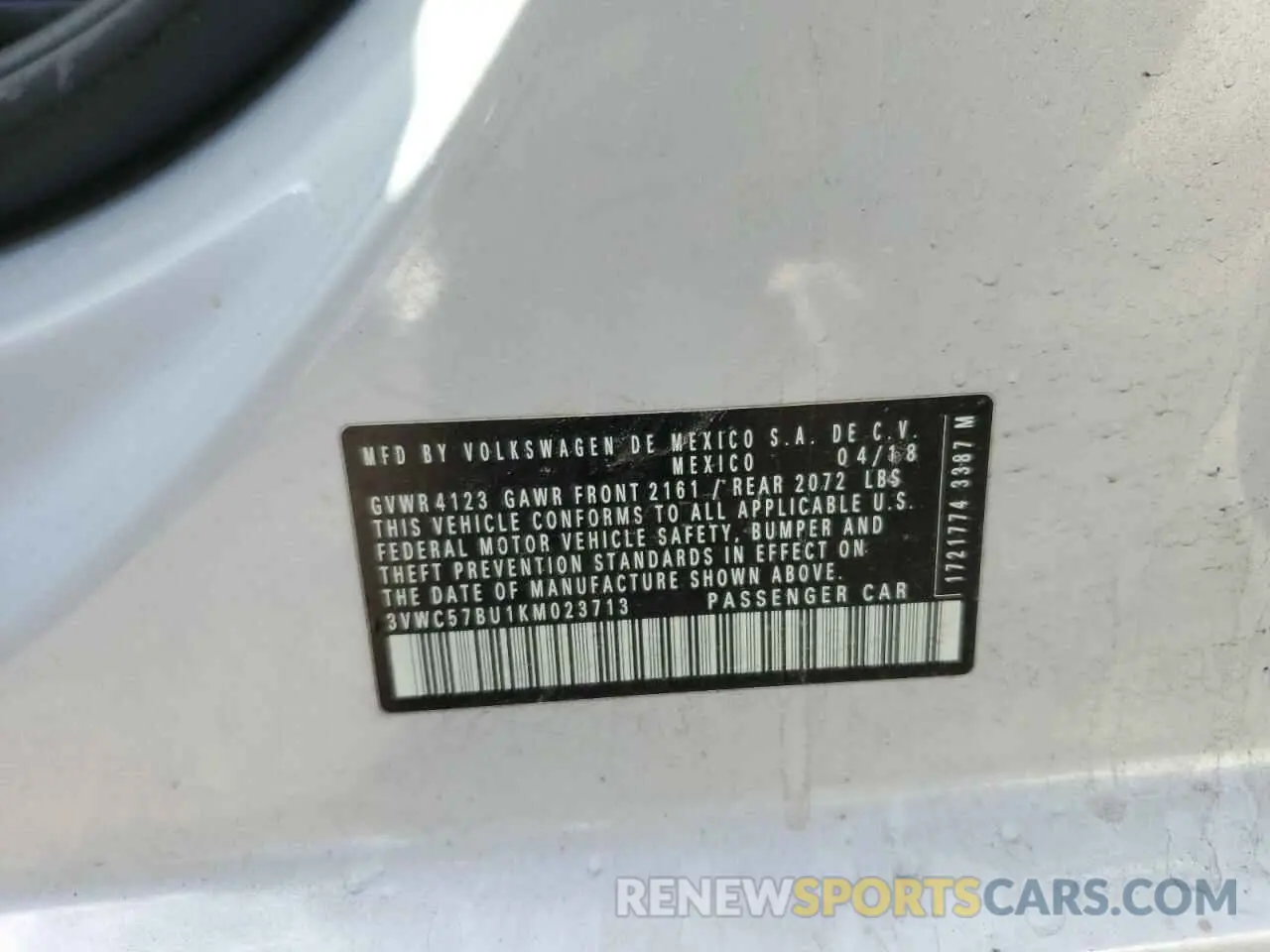 13 fotografías del automóvil dañado 3VWC57BU1KM023713 VOLKSWAGEN JETTA 2019