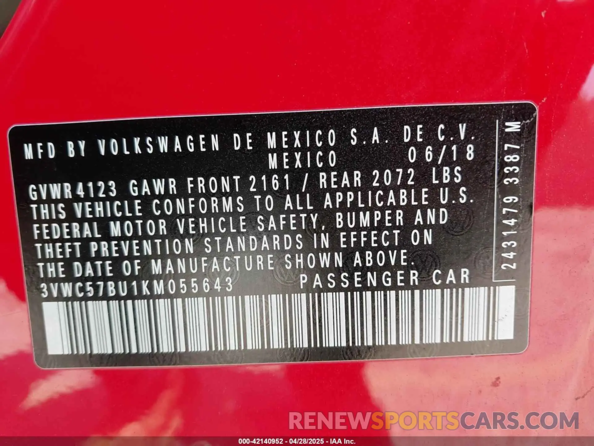 9 fotografías del automóvil dañado 3VWC57BU1KM055643 VOLKSWAGEN JETTA 2019