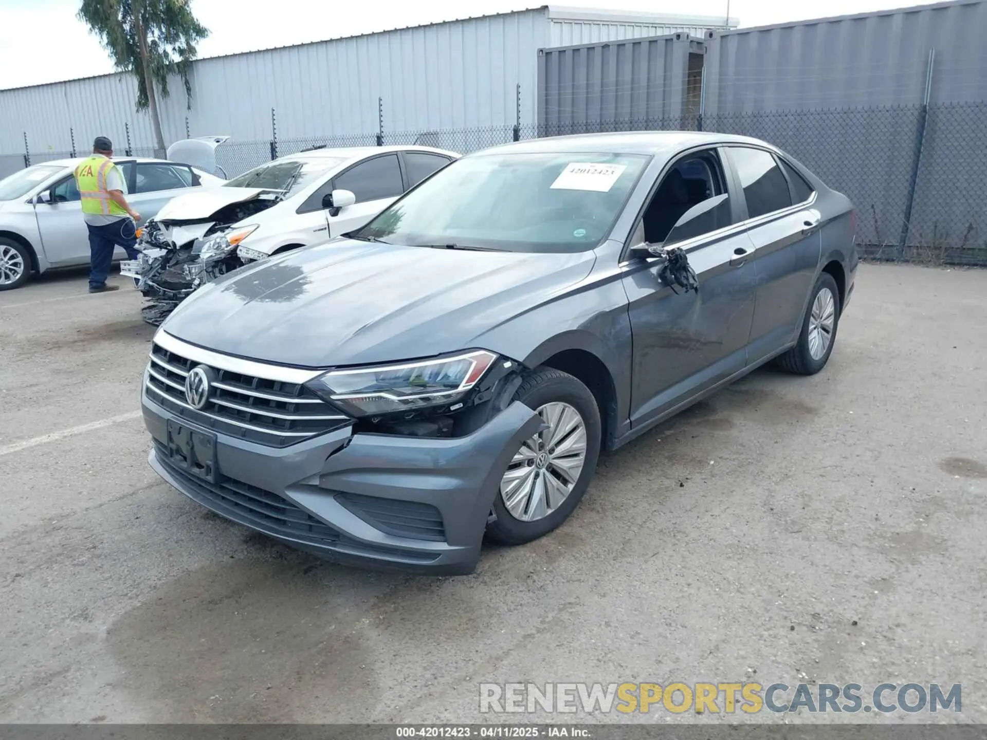 2 fotografías del automóvil dañado 3VWC57BU3KM018416 VOLKSWAGEN JETTA 2019