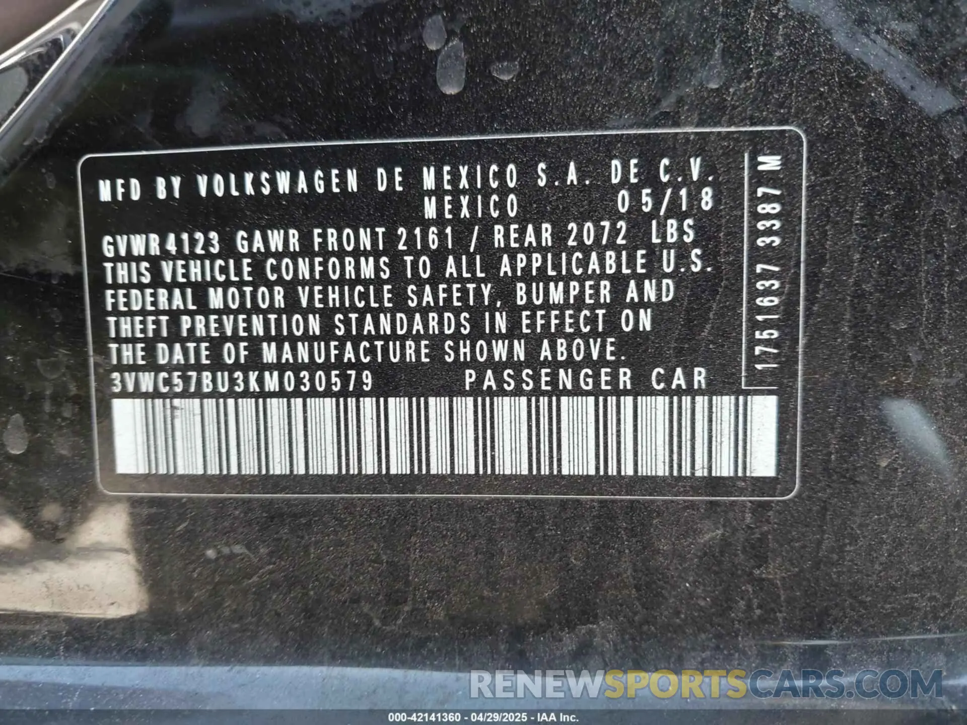 9 fotografías del automóvil dañado 3VWC57BU3KM030579 VOLKSWAGEN JETTA 2019