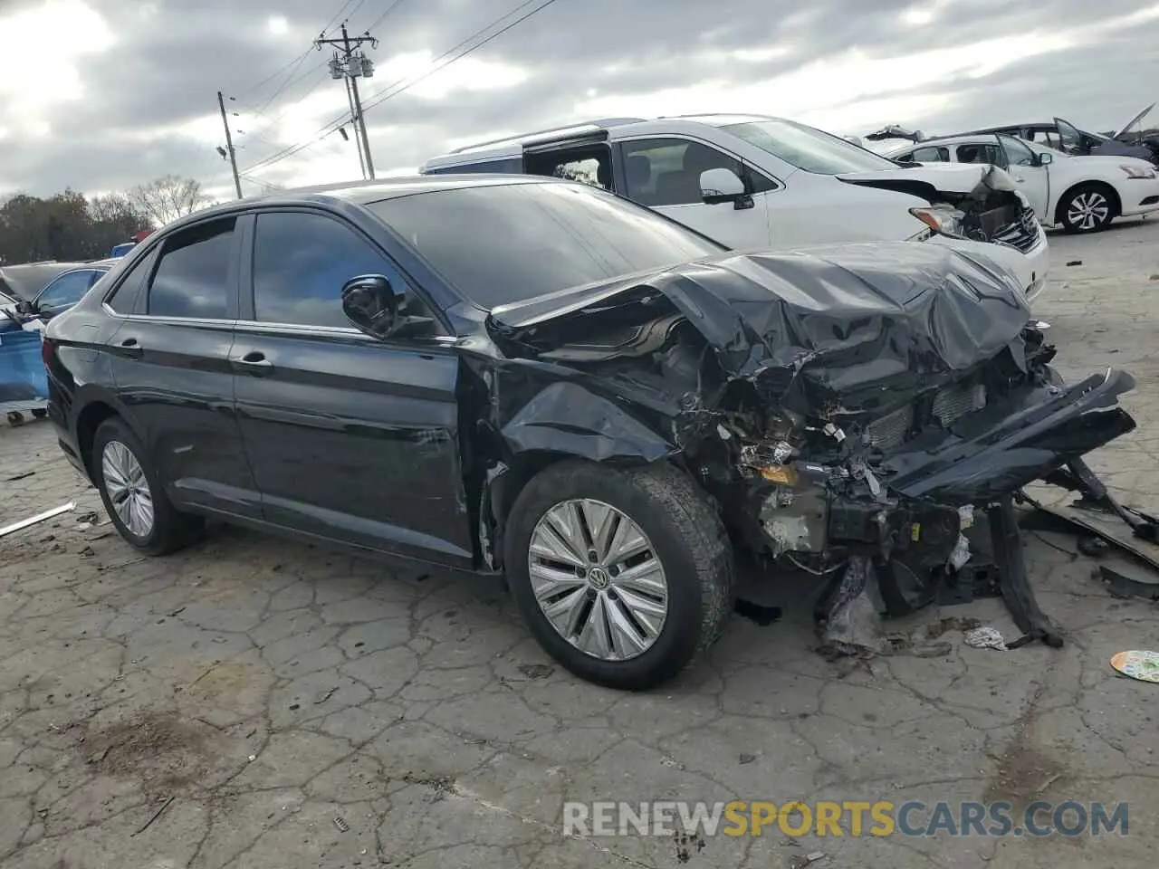 4 fotografías del automóvil dañado 3VWC57BU7KM224015 VOLKSWAGEN JETTA 2019