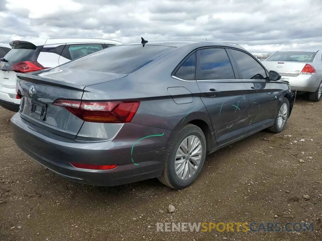 3 fotografías del automóvil dañado 3VWC57BU9KM134543 VOLKSWAGEN JETTA 2019