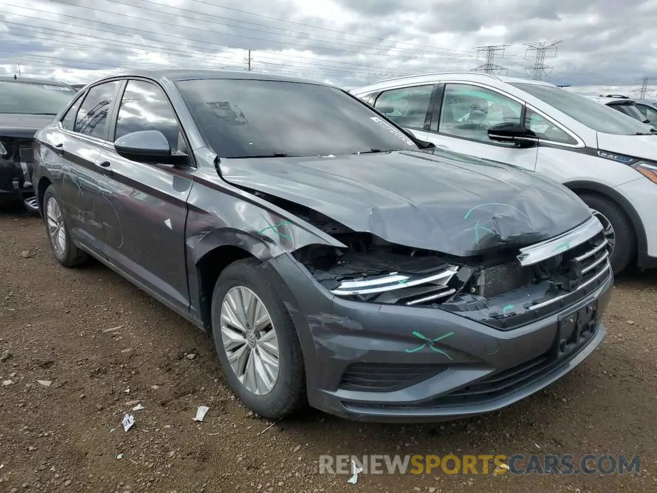 4 fotografías del automóvil dañado 3VWC57BU9KM134543 VOLKSWAGEN JETTA 2019