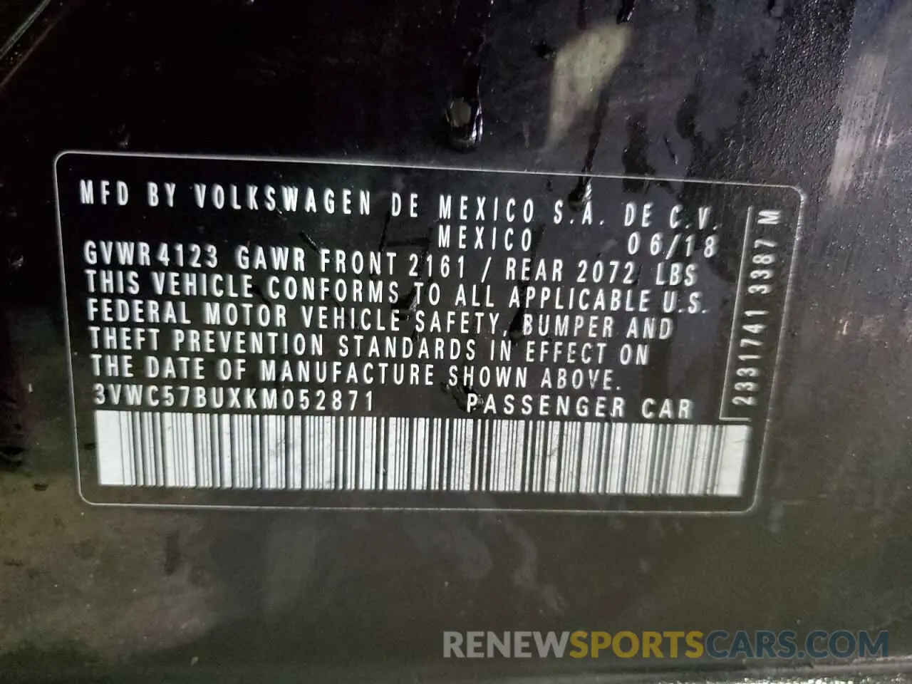 13 fotografías del automóvil dañado 3VWC57BUXKM052871 VOLKSWAGEN JETTA 2019