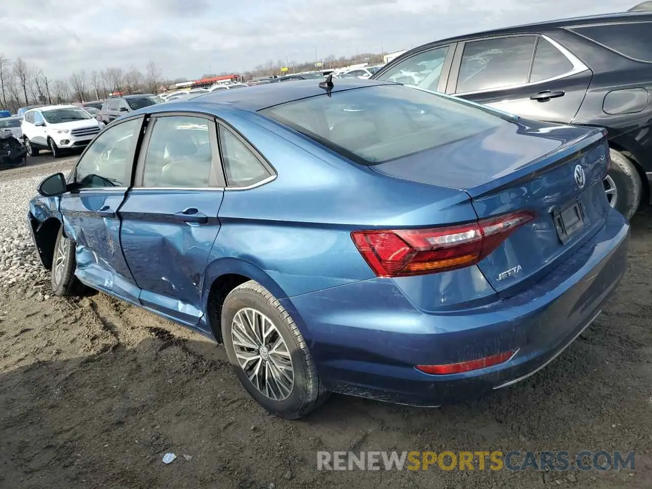 2 fotografías del automóvil dañado 3VWCB7BU0KM240761 VOLKSWAGEN JETTA 2019