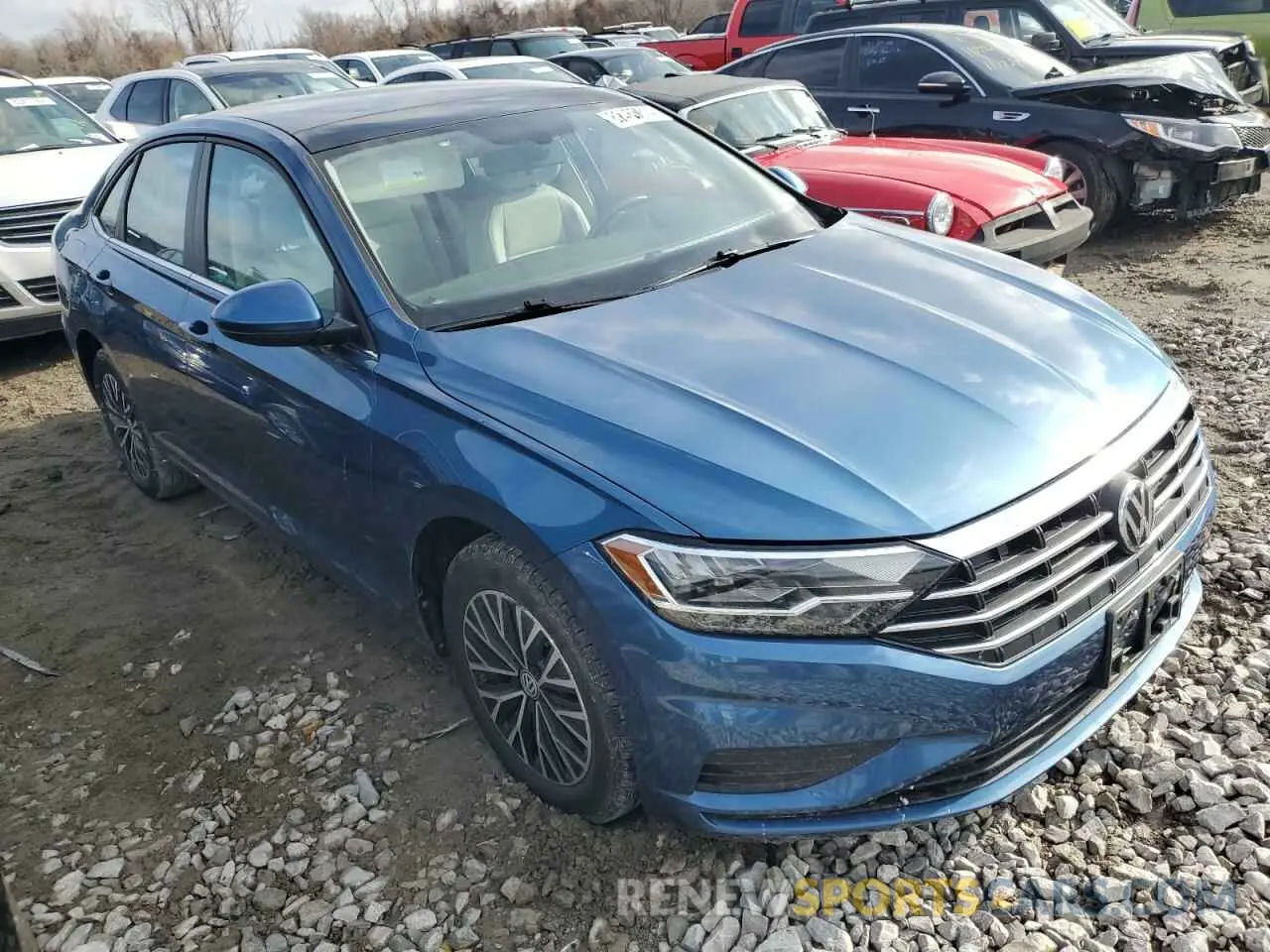 4 fotografías del automóvil dañado 3VWCB7BU0KM240761 VOLKSWAGEN JETTA 2019