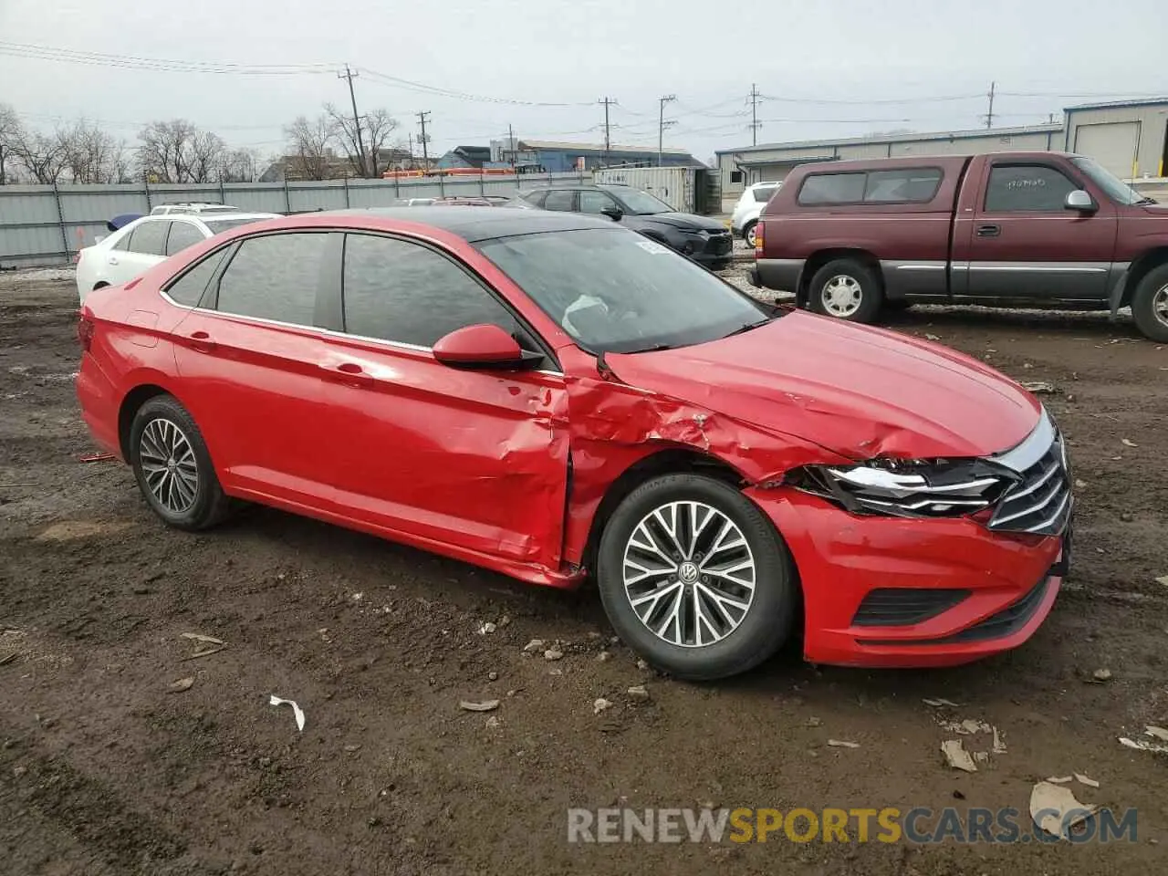 4 fotografías del automóvil dañado 3VWCB7BU2KM224707 VOLKSWAGEN JETTA 2019