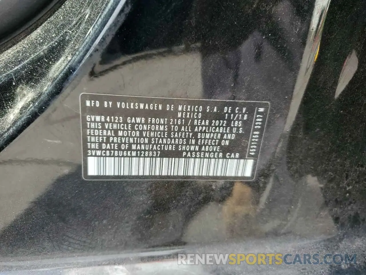 13 fotografías del automóvil dañado 3VWCB7BU6KM128837 VOLKSWAGEN JETTA 2019