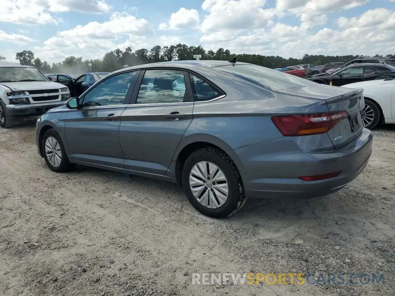 2 fotografías del automóvil dañado 3VWCB7BU6KM219039 VOLKSWAGEN JETTA 2019