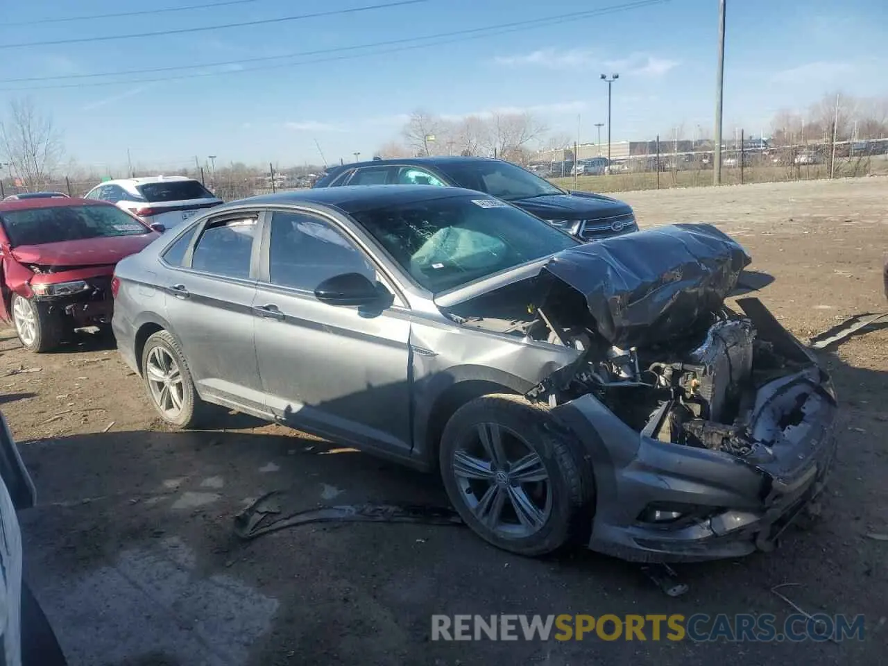 4 fotografías del automóvil dañado 3VWCB7BU7KM246847 VOLKSWAGEN JETTA 2019