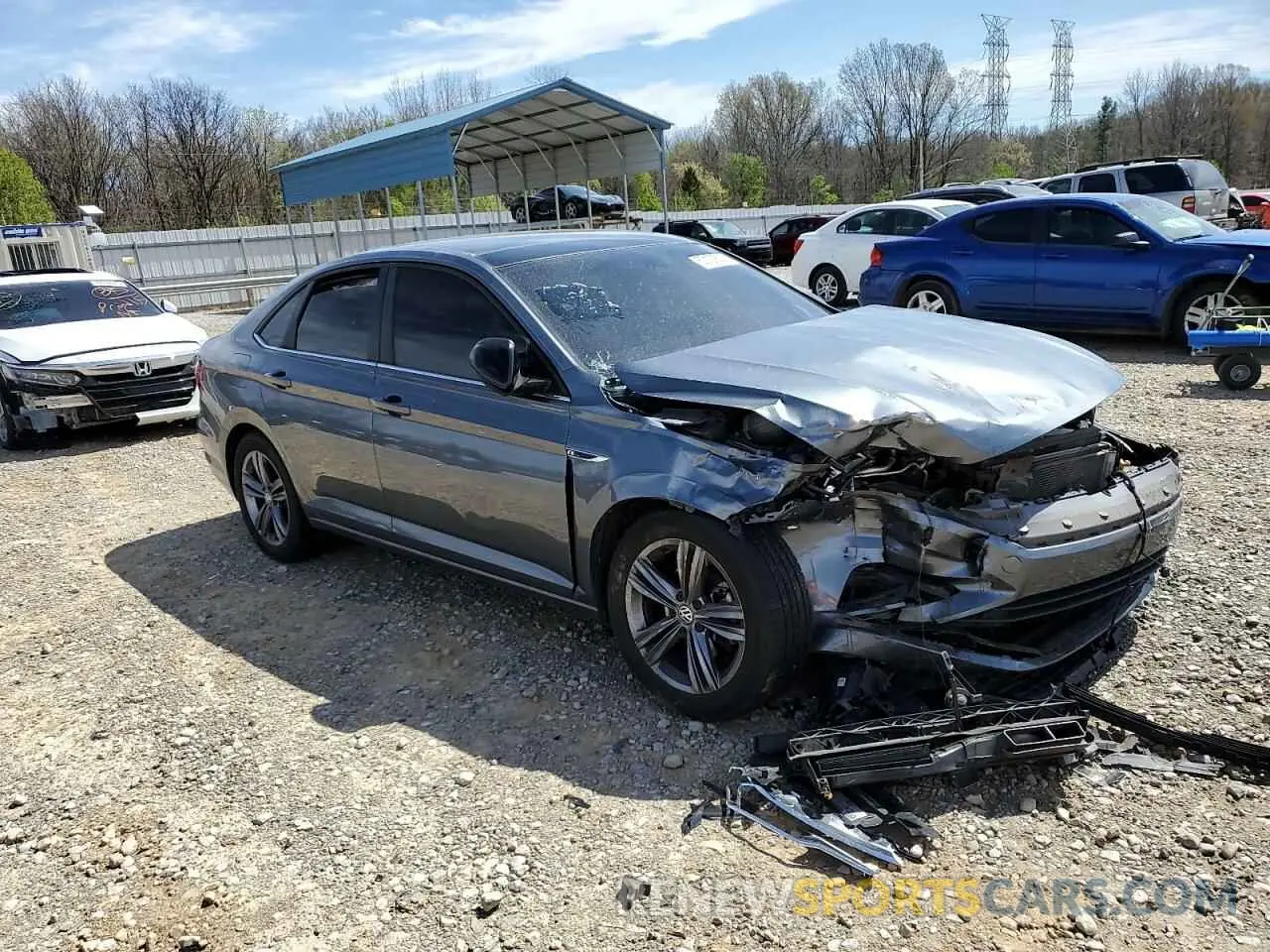 4 fotografías del automóvil dañado 3VWCB7BU8KM205126 VOLKSWAGEN JETTA 2019
