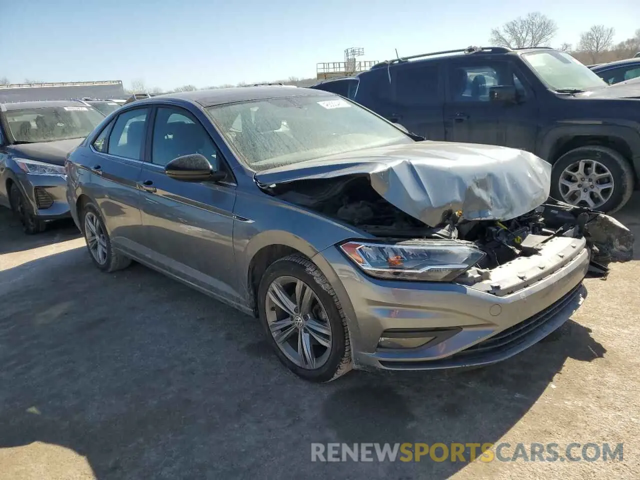 4 fotografías del automóvil dañado 3VWCB7BU9KM272964 VOLKSWAGEN JETTA 2019