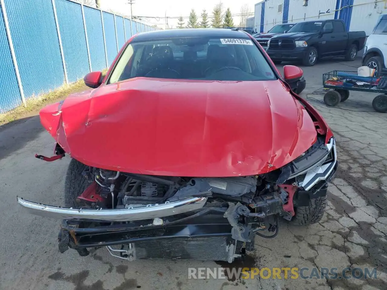 5 fotografías del automóvil dañado 3VWE57BU5KM194084 VOLKSWAGEN JETTA 2019