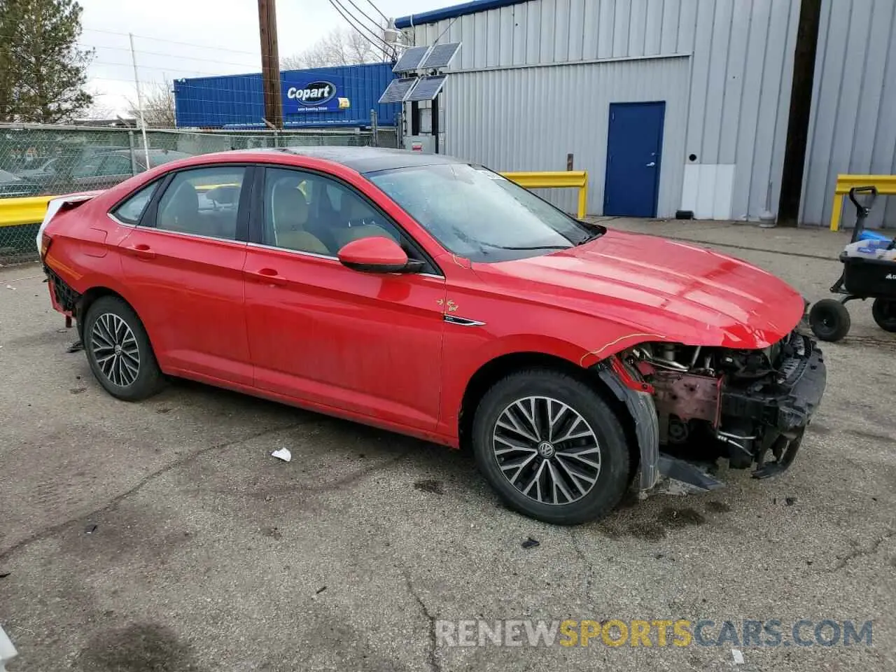 4 fotografías del automóvil dañado 3VWEB7BU9KM234529 VOLKSWAGEN JETTA 2019