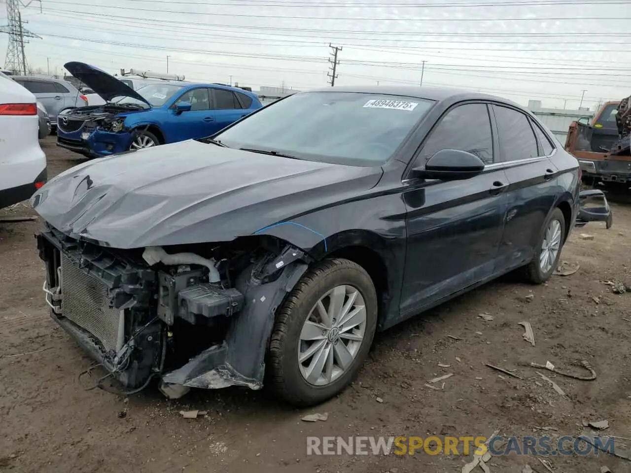 1 fotografías del automóvil dañado 3VWN57BU7KM119757 VOLKSWAGEN JETTA 2019