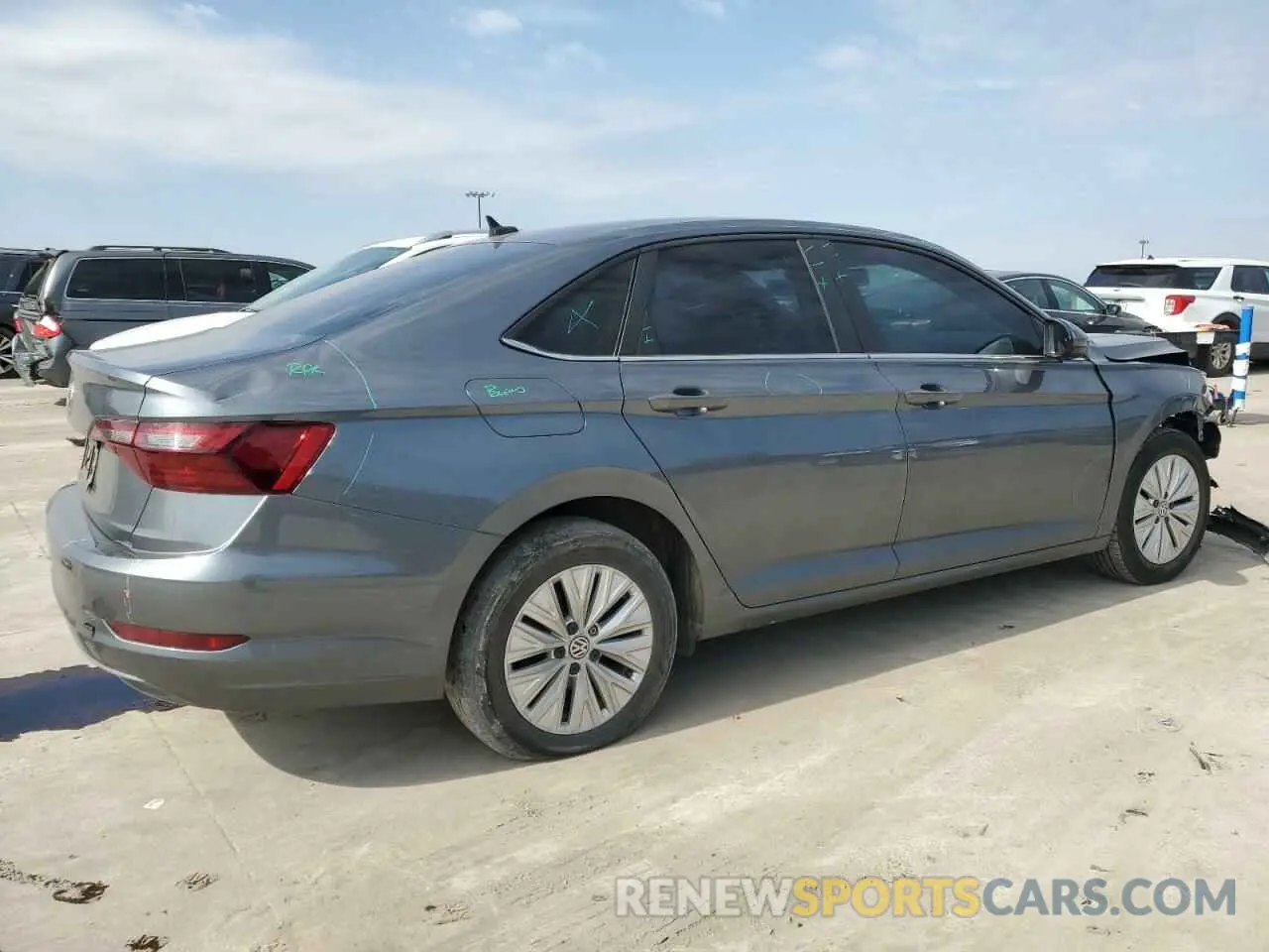 3 fotografías del automóvil dañado 3VWC57BU3LM081355 VOLKSWAGEN JETTA 2020